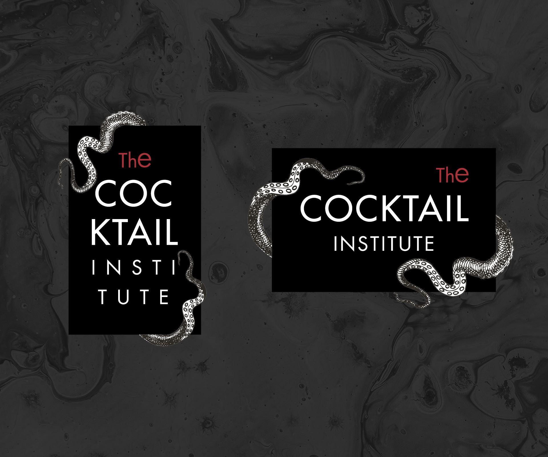 Renew Creative The Cocktail Institute logo artwork