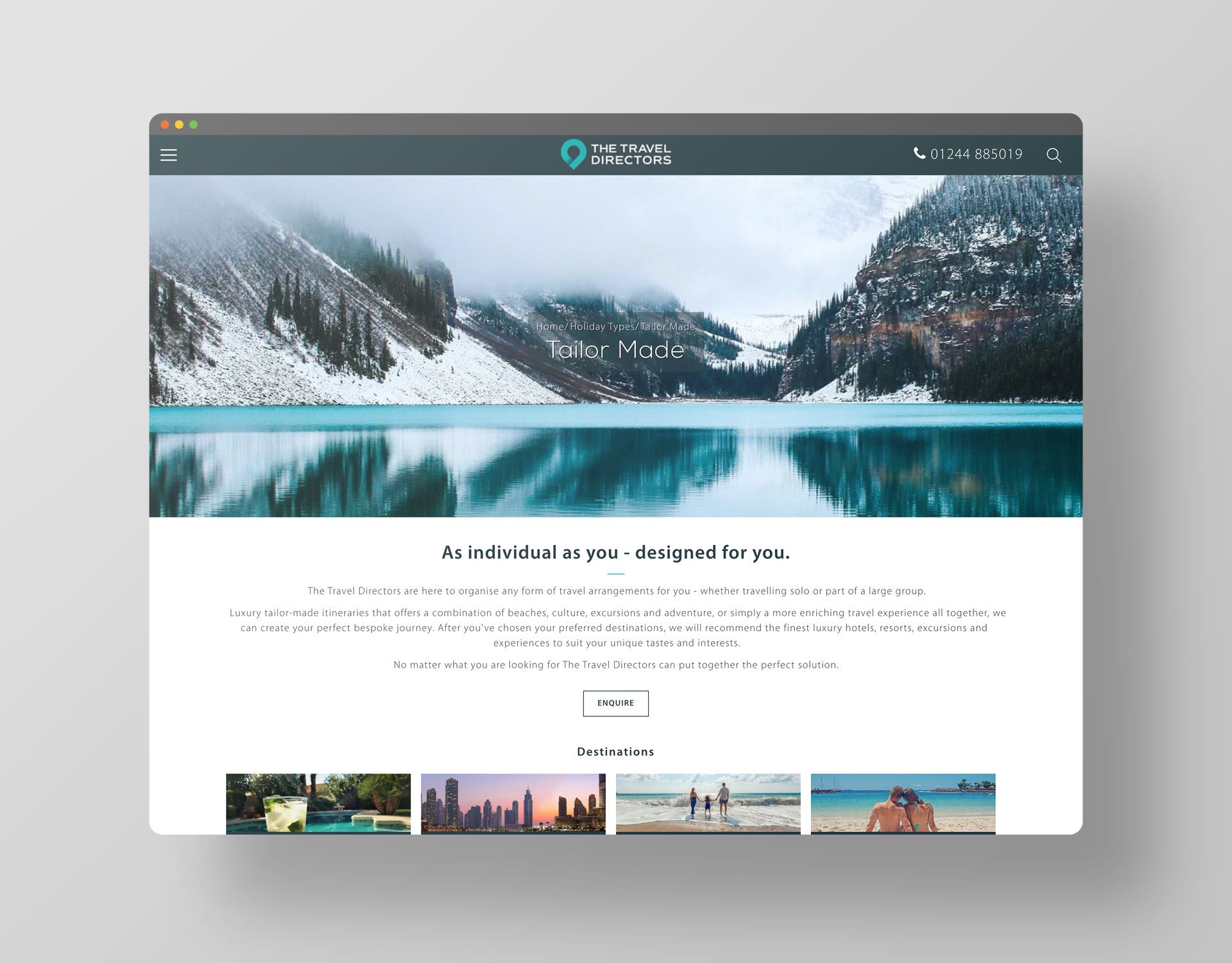 Renew Creative TTD Website stills two