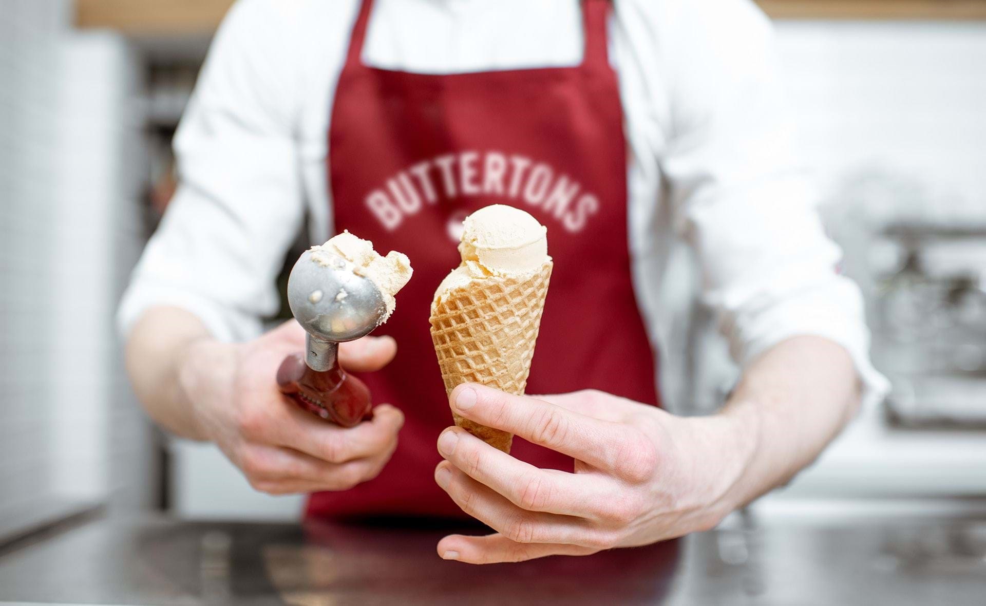 Renew Creative Buttertons Ice cream Served  Renew Creative Buttertons Ice cream Served