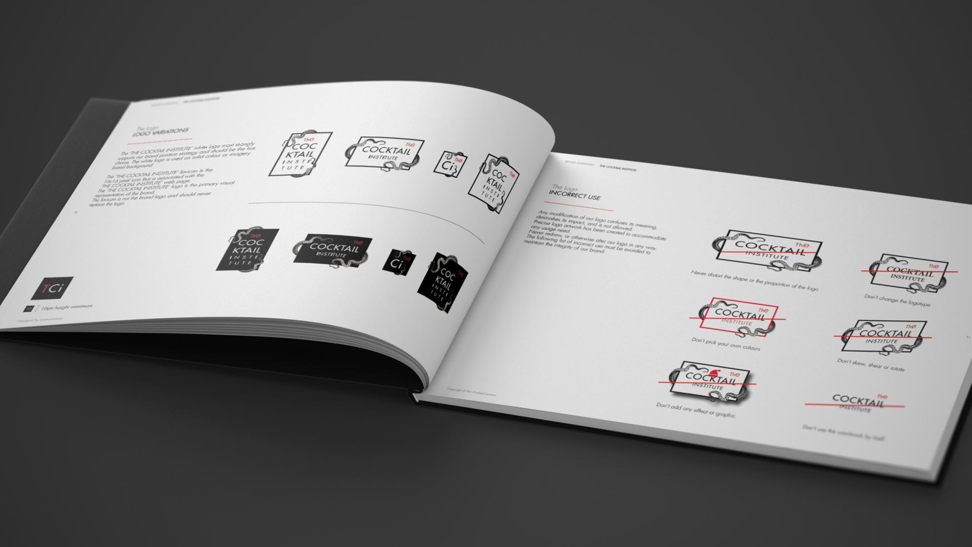 Renew Creative The Cocktail Institute Brand Guidelines