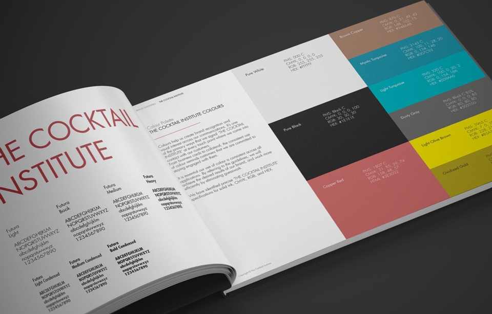 Renew Creative The Cocktail Institute Brand Guidelines