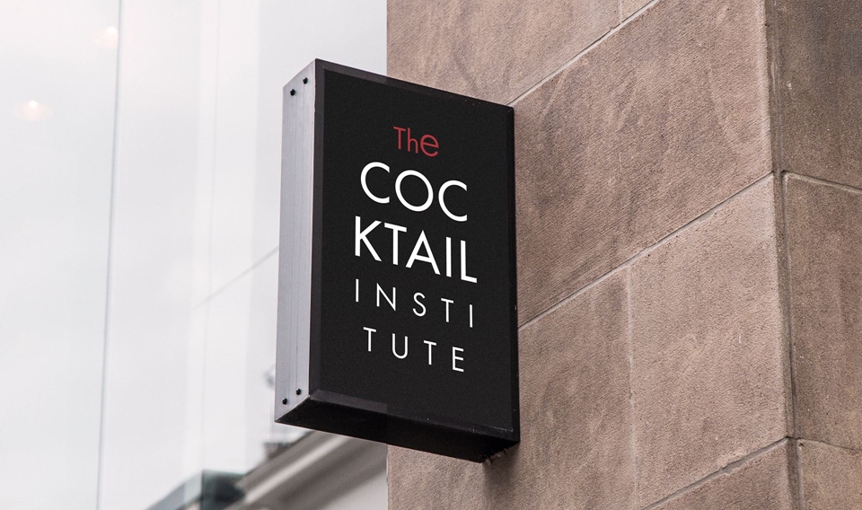 Renew Creative The Cocktail Institute Sign